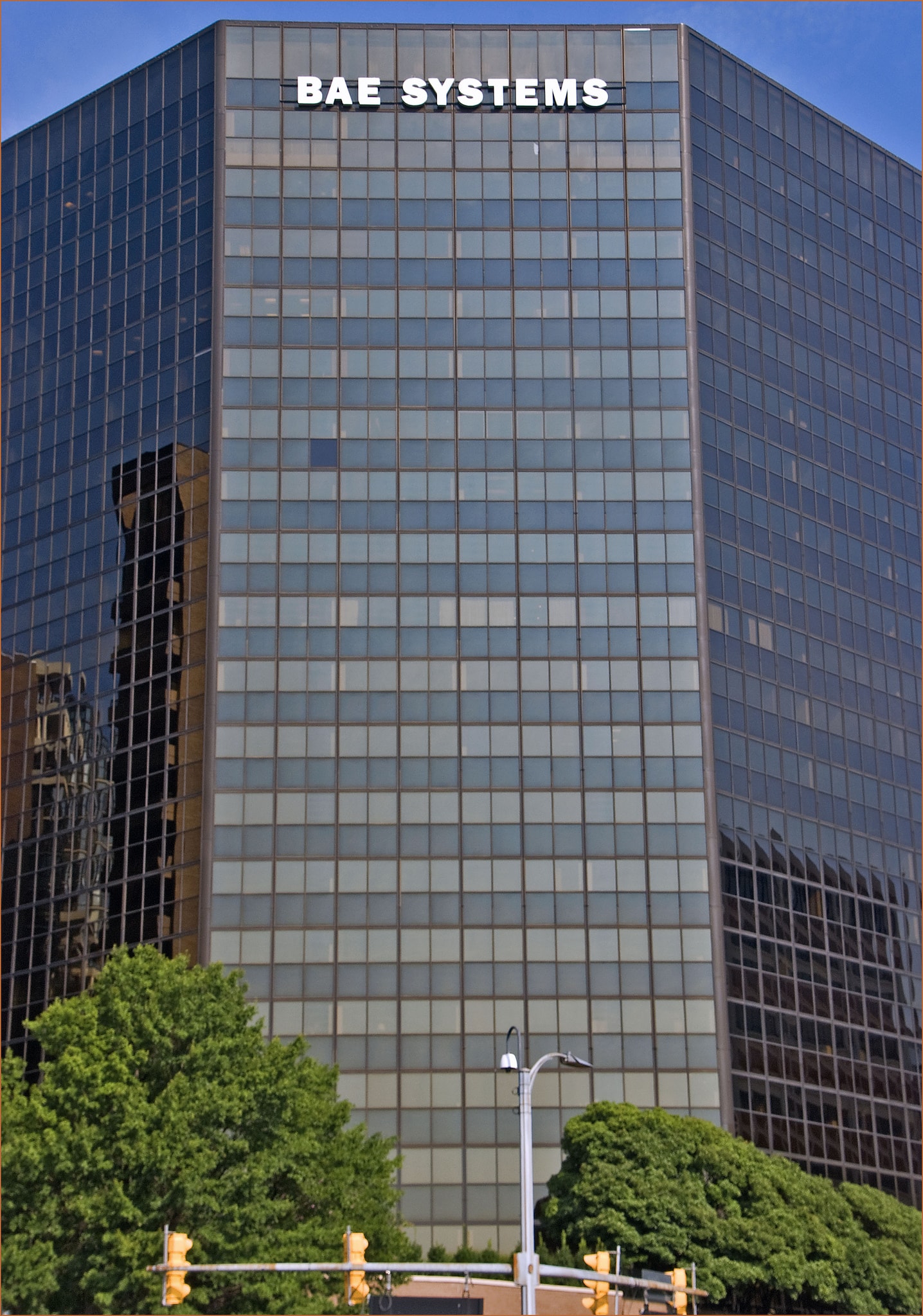 BAE Systems office in Rosslyn, Va. The company could see a boost if a Trump administration moves on offensive cyber capabilities. (Ron Cogswell)