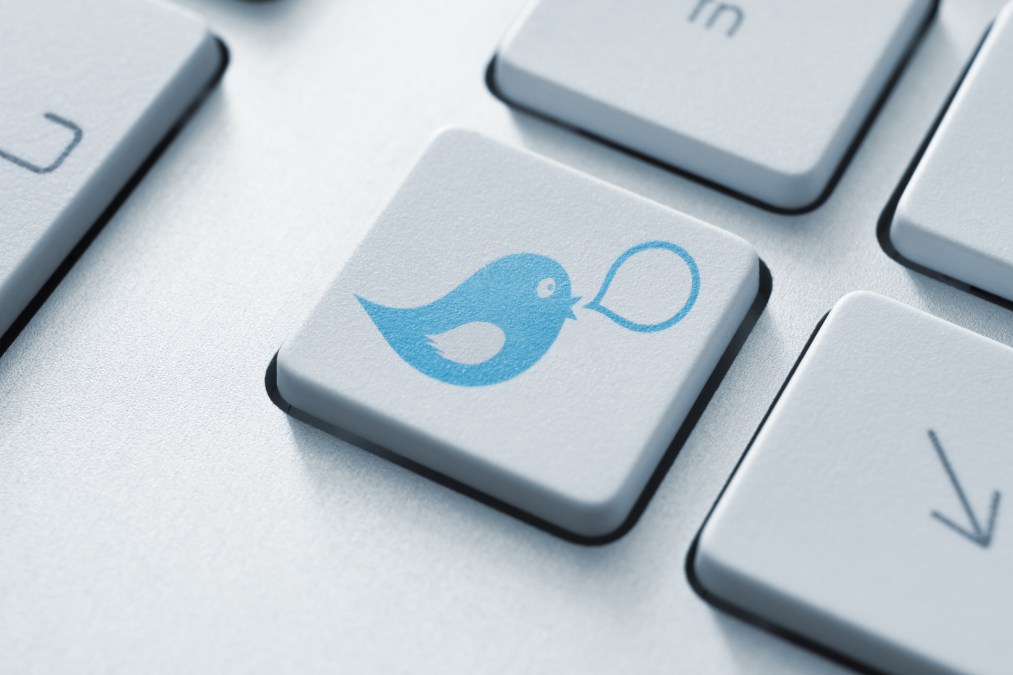 twitter key on keyboard