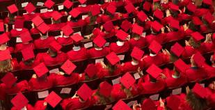 students graduating